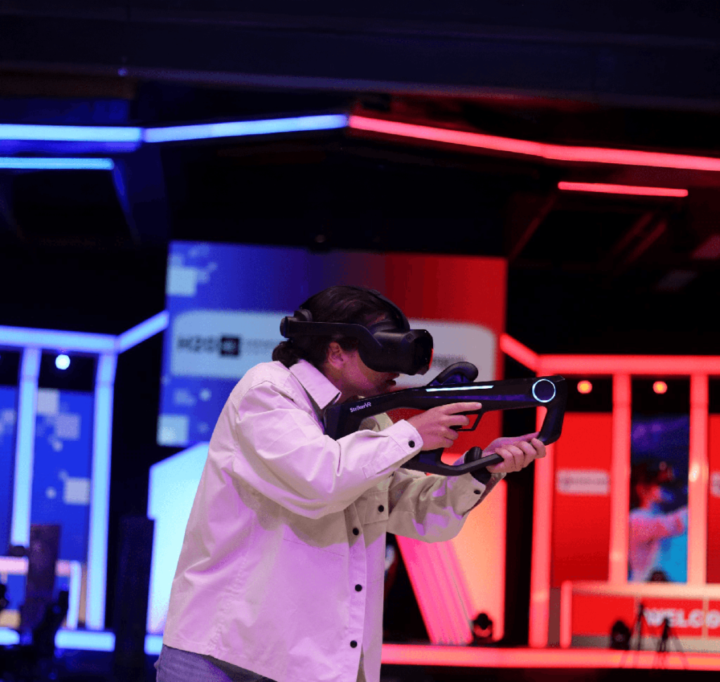 H20 VR gun controller rental for immersive virtual reality gaming and training experiences
