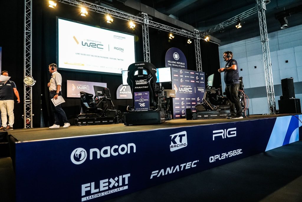 IT hardware rental supporting a WRC game event with gaming setups and event infrastructure