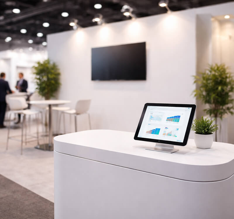 IT hardware rental for exhibitions and trade fairs including devices for demos, registration and presentations