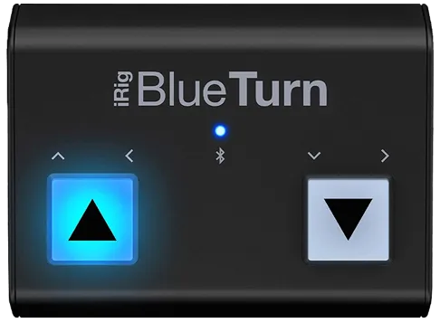 iRig BlueTurn Bluetooth pedal rental for hands-free page turning with digital sheet music